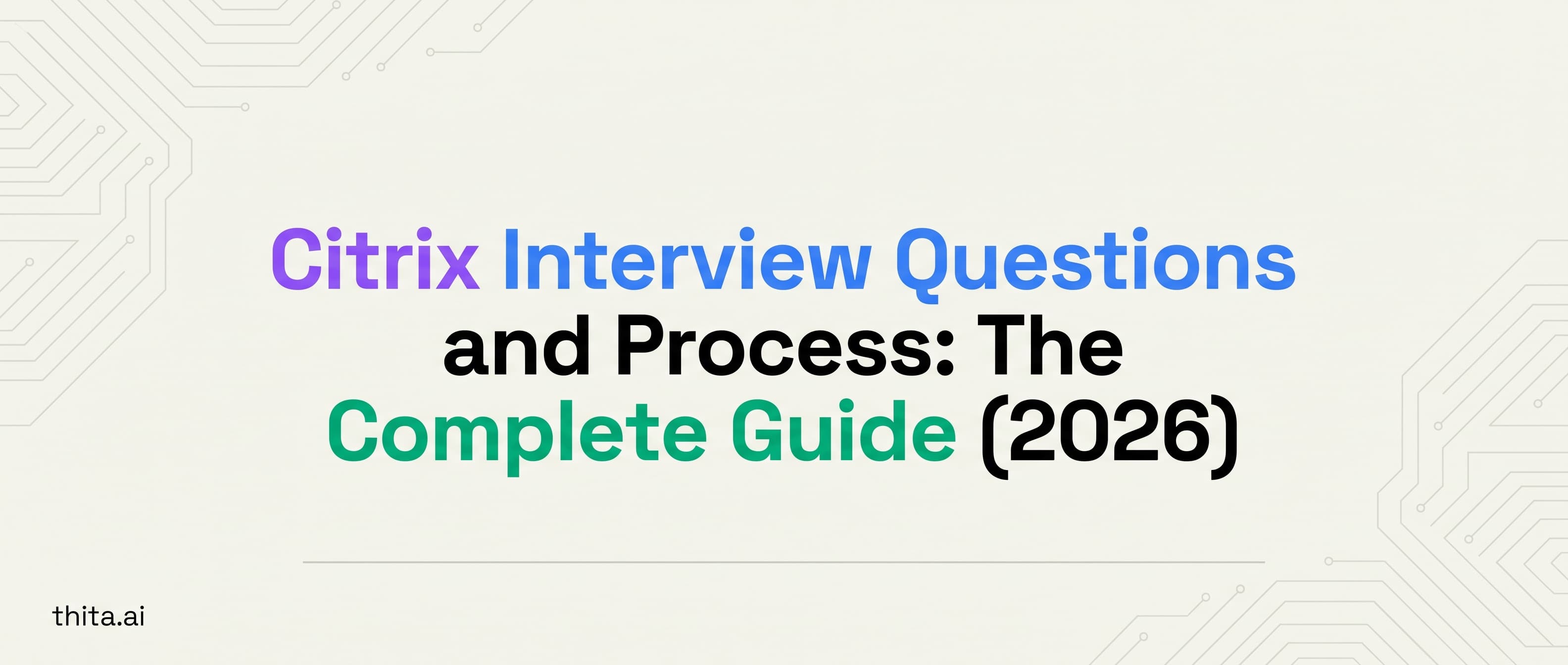 Citrix Interview Questions and Process: The Complete Guide (2026)