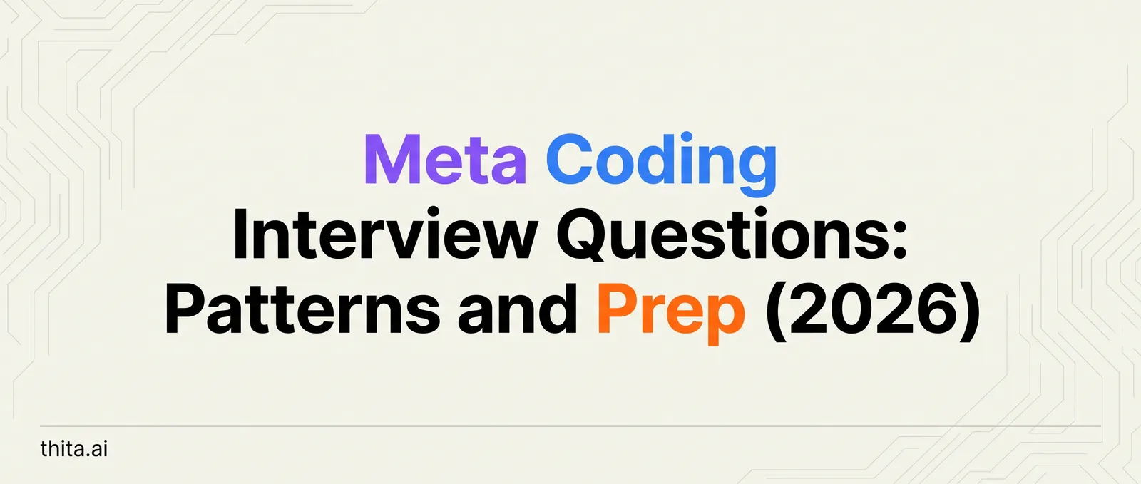 Meta Coding Interview Questions: Patterns and Prep (2026)