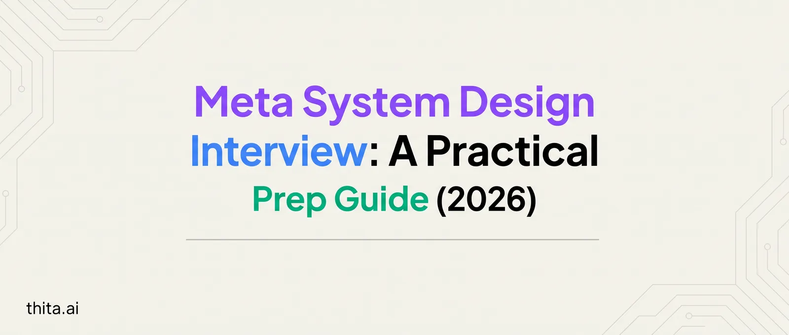 Meta System Design Interview: A Practical Prep Guide (2026)