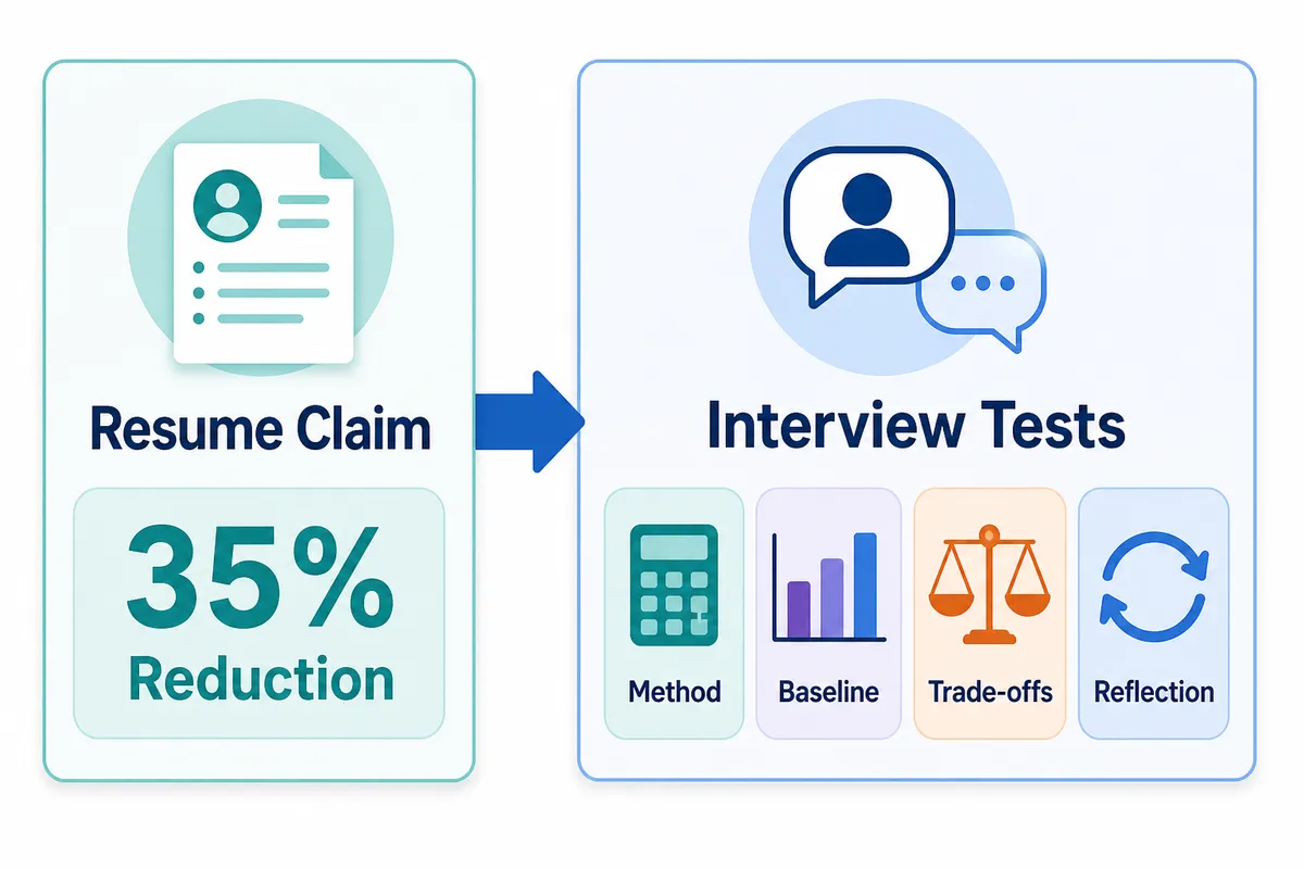 How interviewers test a resume claim