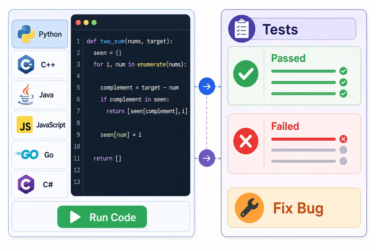 Six languages in a live coding interview