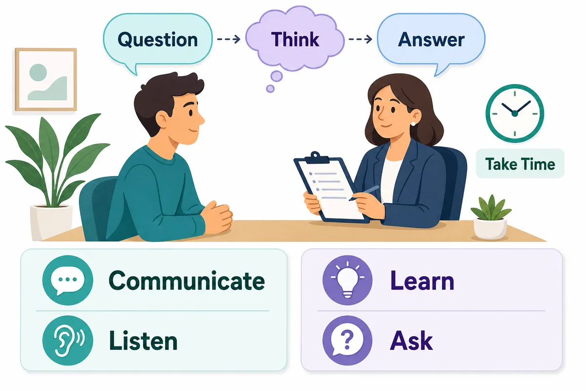What a first interview usually feels like