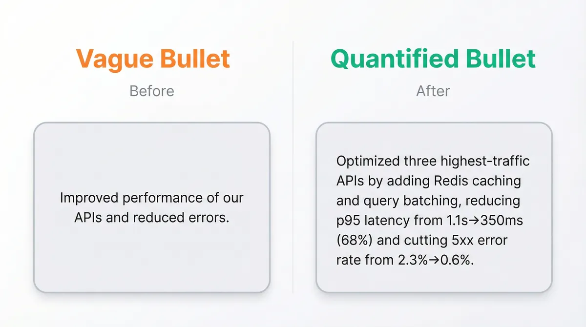 Before vs After Resume Bullet Points