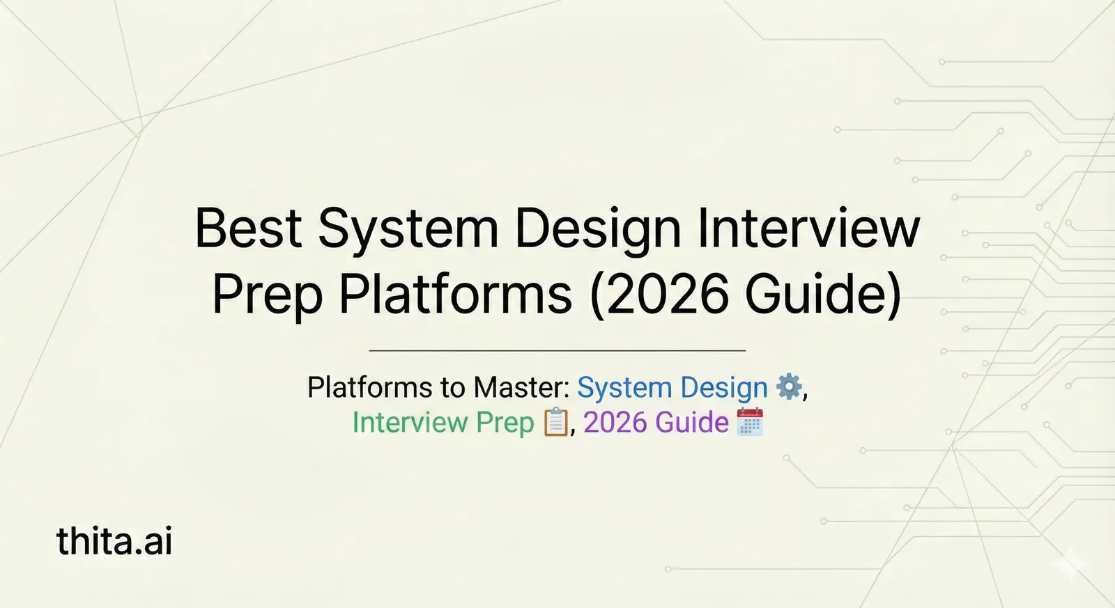 Best Platforms for System Design Interview Prep: Where to Practice Architecture Thinking