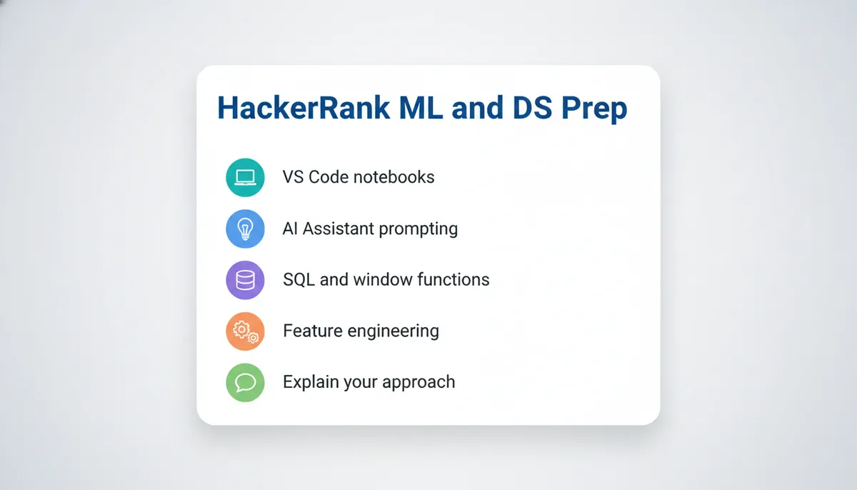 ML & DS Assessment Prep Checklist