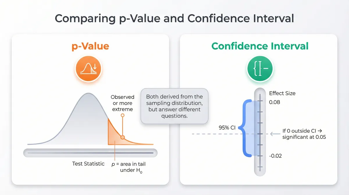 p-Value vs Confidence Interval
