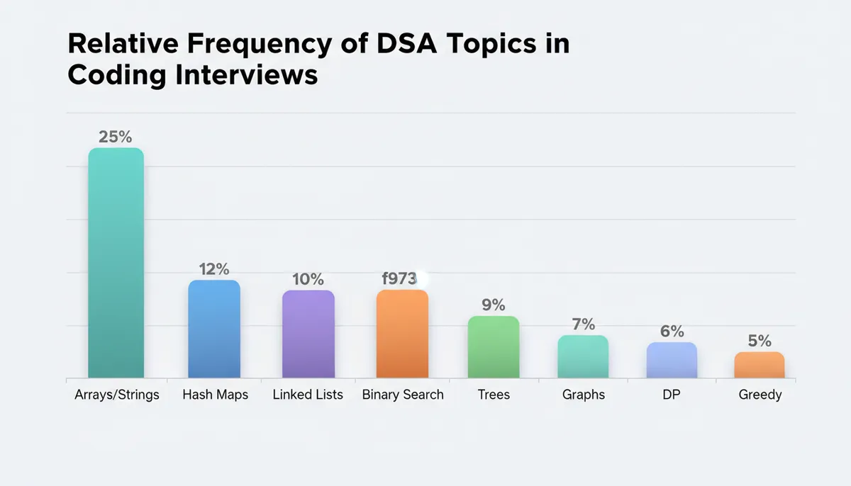 Frequency of DSA Topics in Interviews