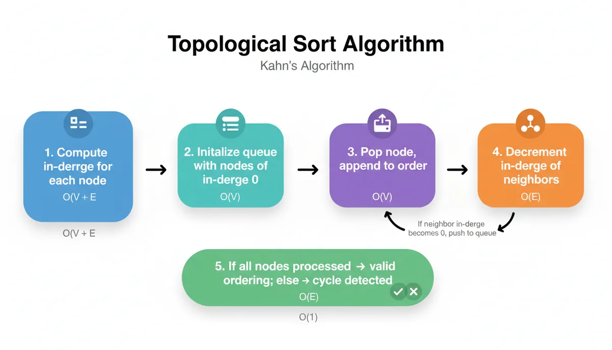 Topological Sort (Kahn’s Algorithm)