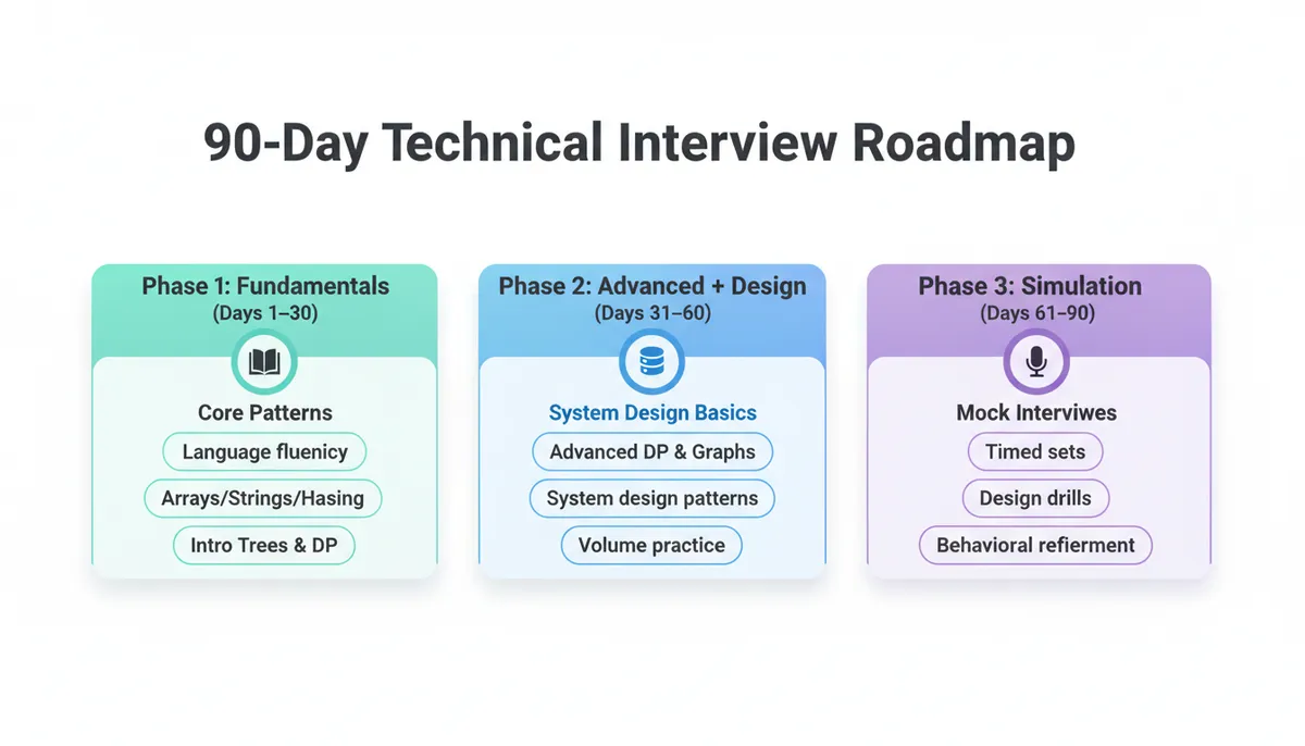 90-Day Technical Interview Roadmap
