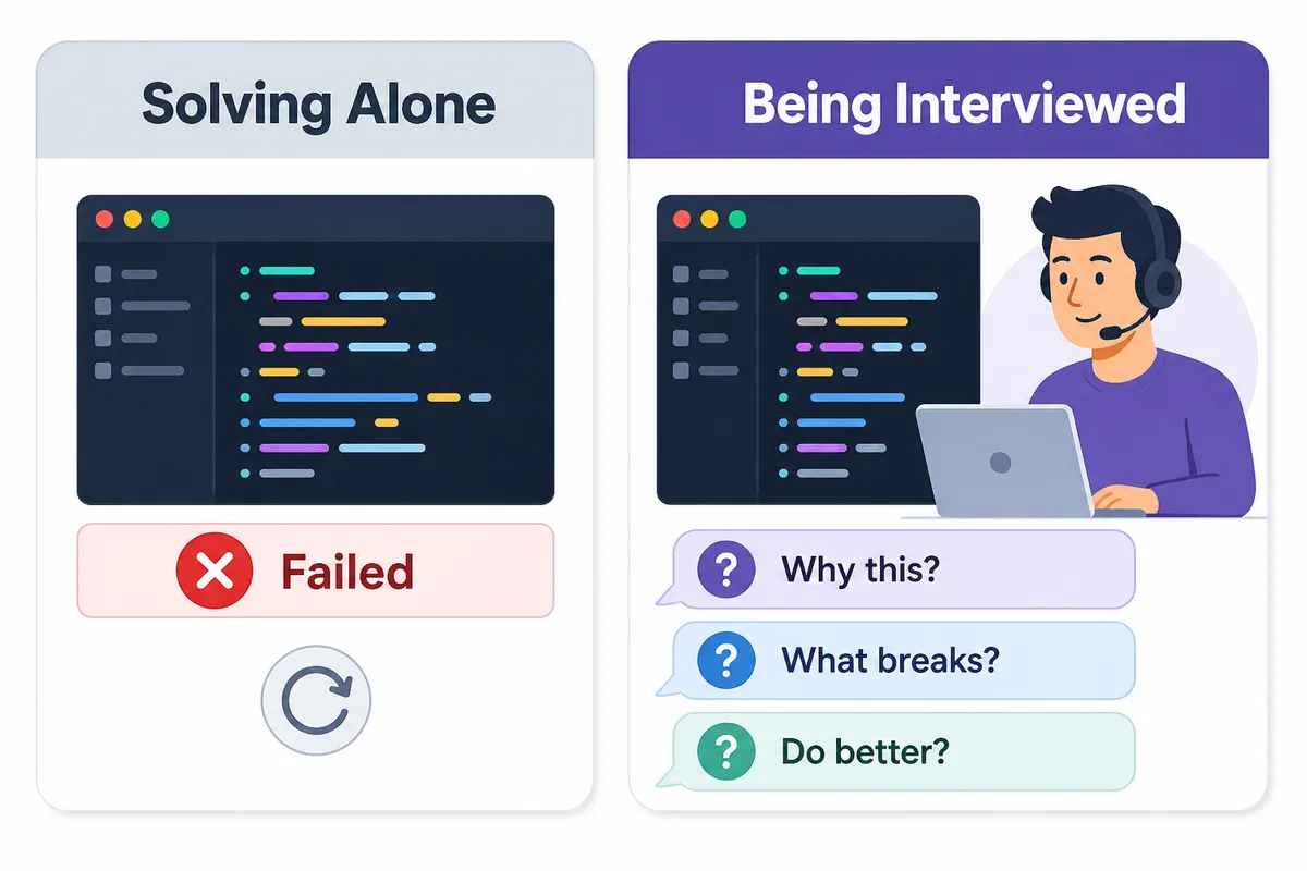 What an automated test runner cannot simulate