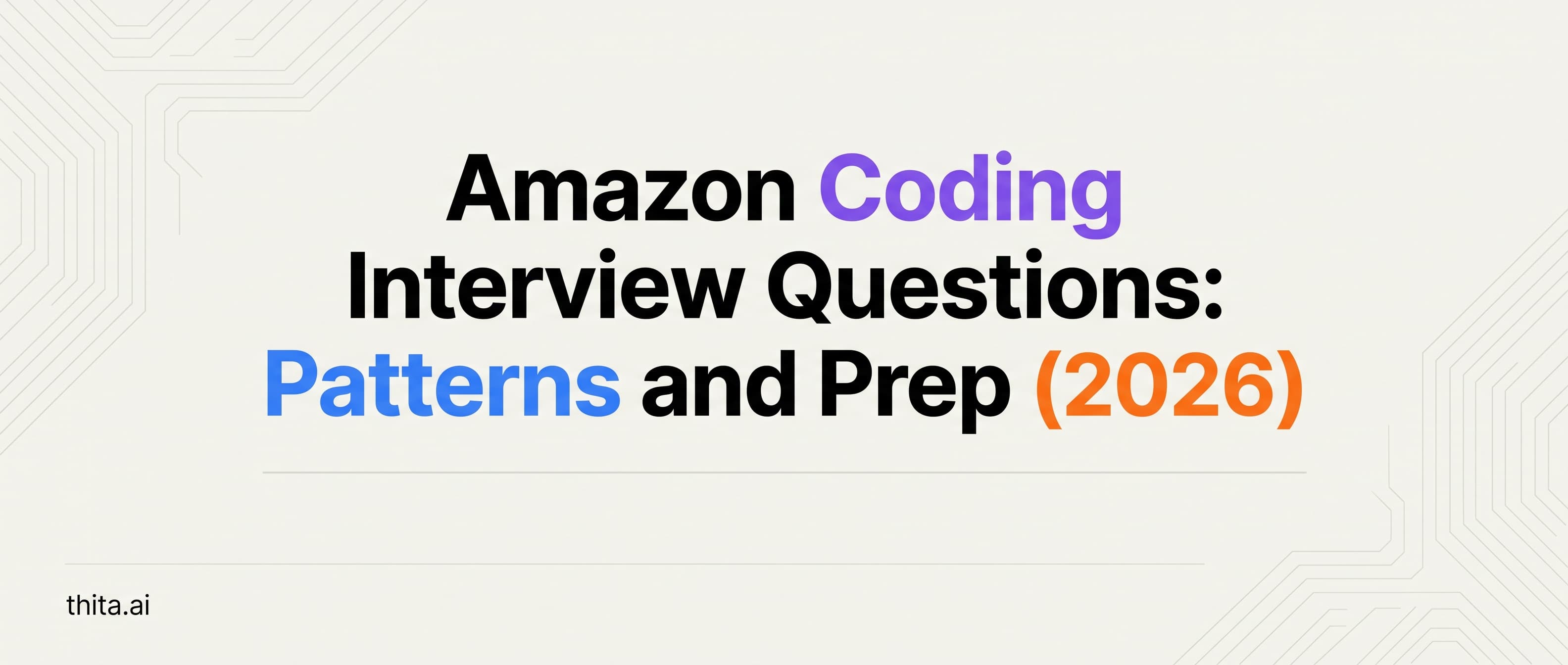 Amazon Coding Interview Questions: Patterns and Prep (2026)