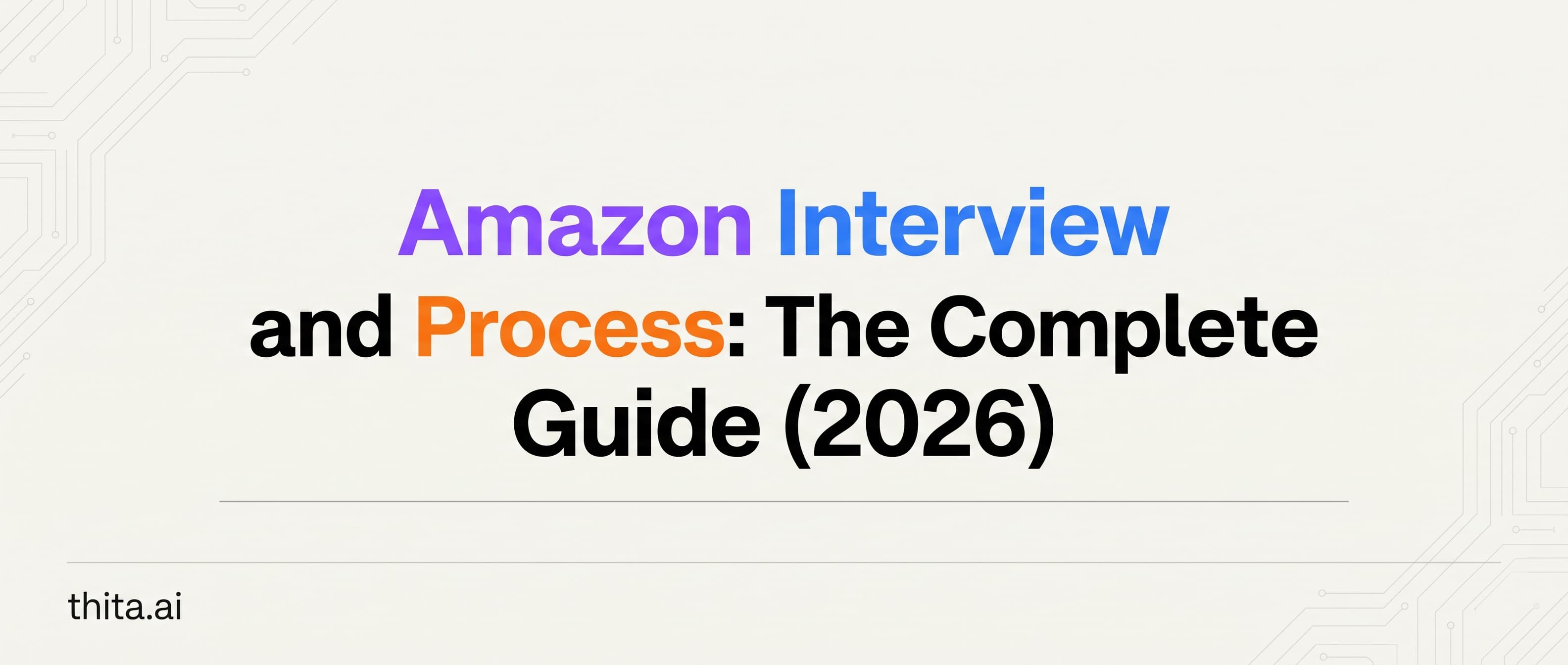 Amazon Interview Questions and Process: The Complete Guide (2026)