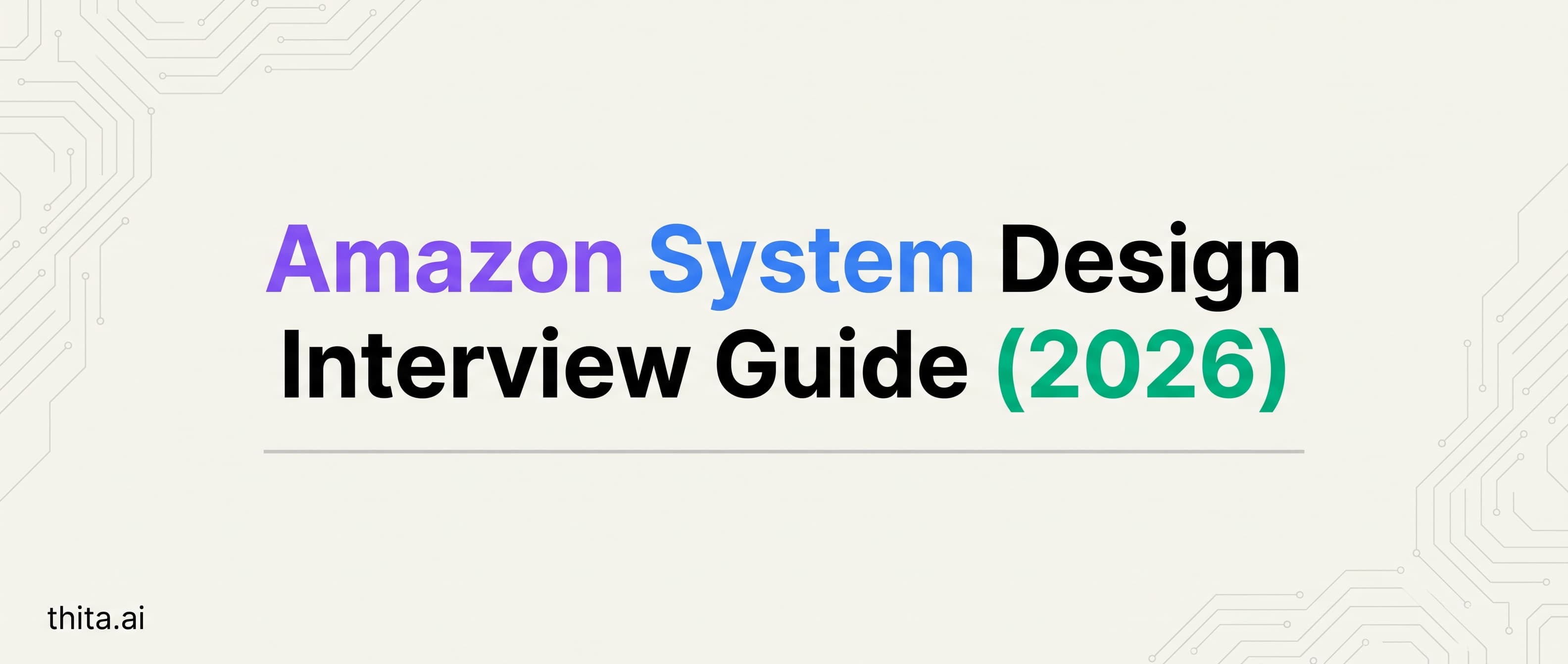 Amazon System Design Interview Guide (2026)