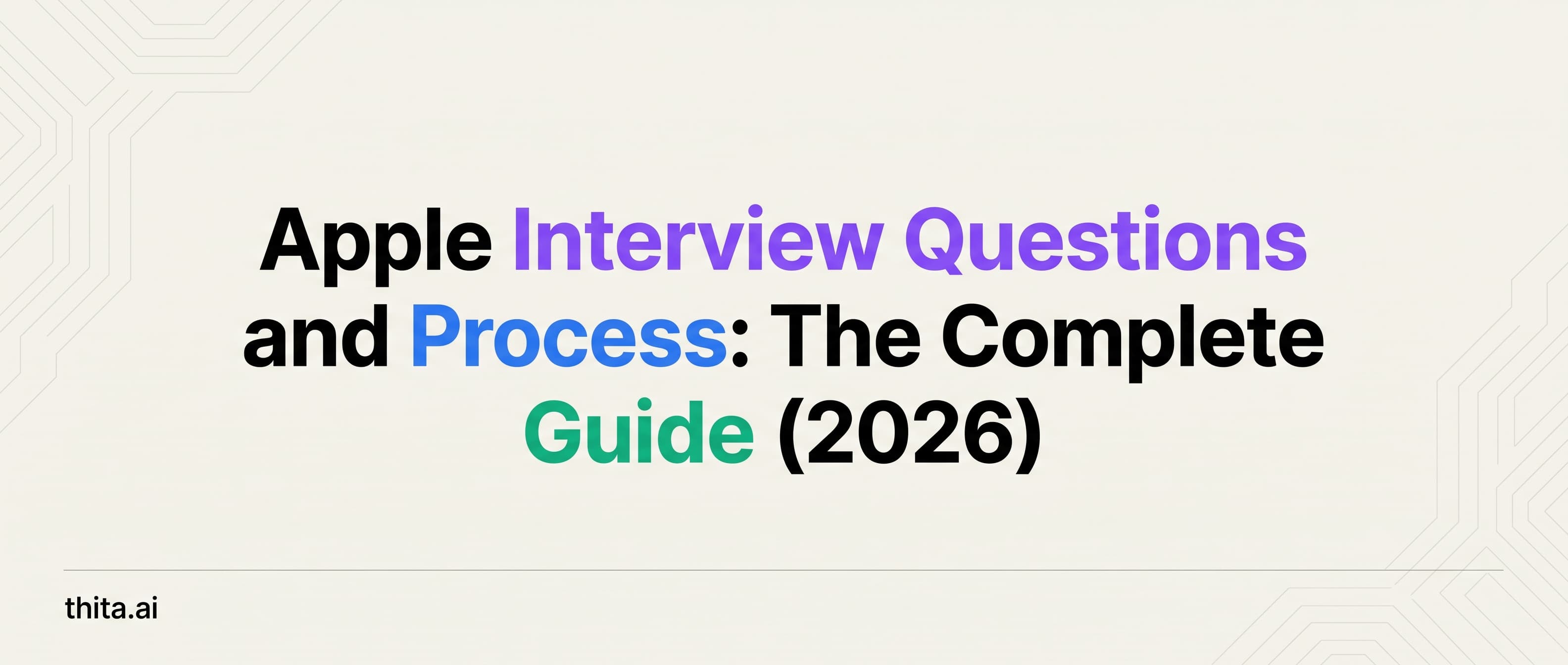 Apple Interview Questions and Process: The Complete Guide (2026)