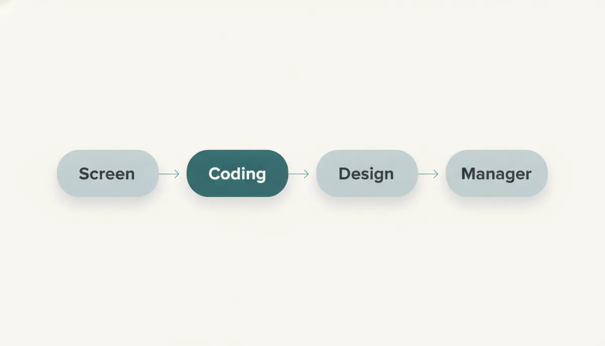 The four stages of the loop