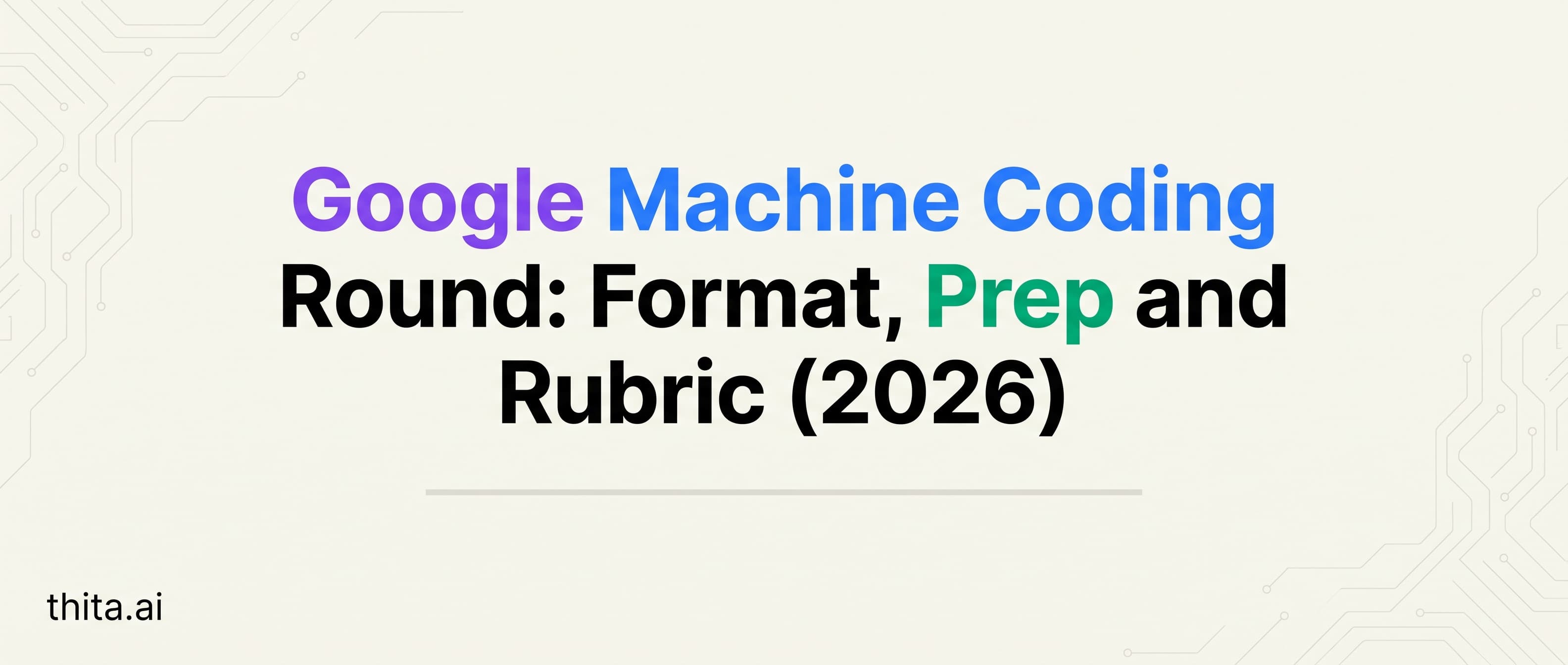 Google Machine Coding Round: Format, Prep and Rubric (2026)