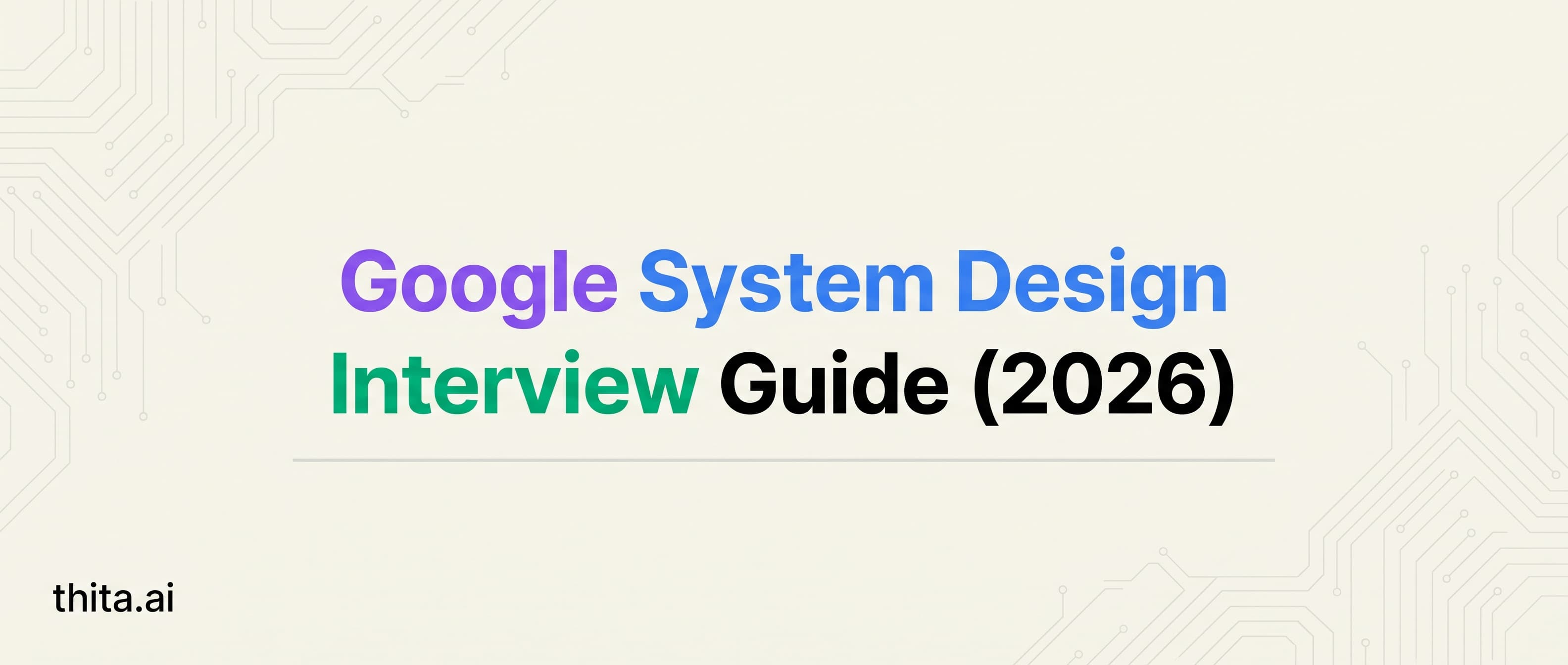 Google System Design Interview Guide (2026)