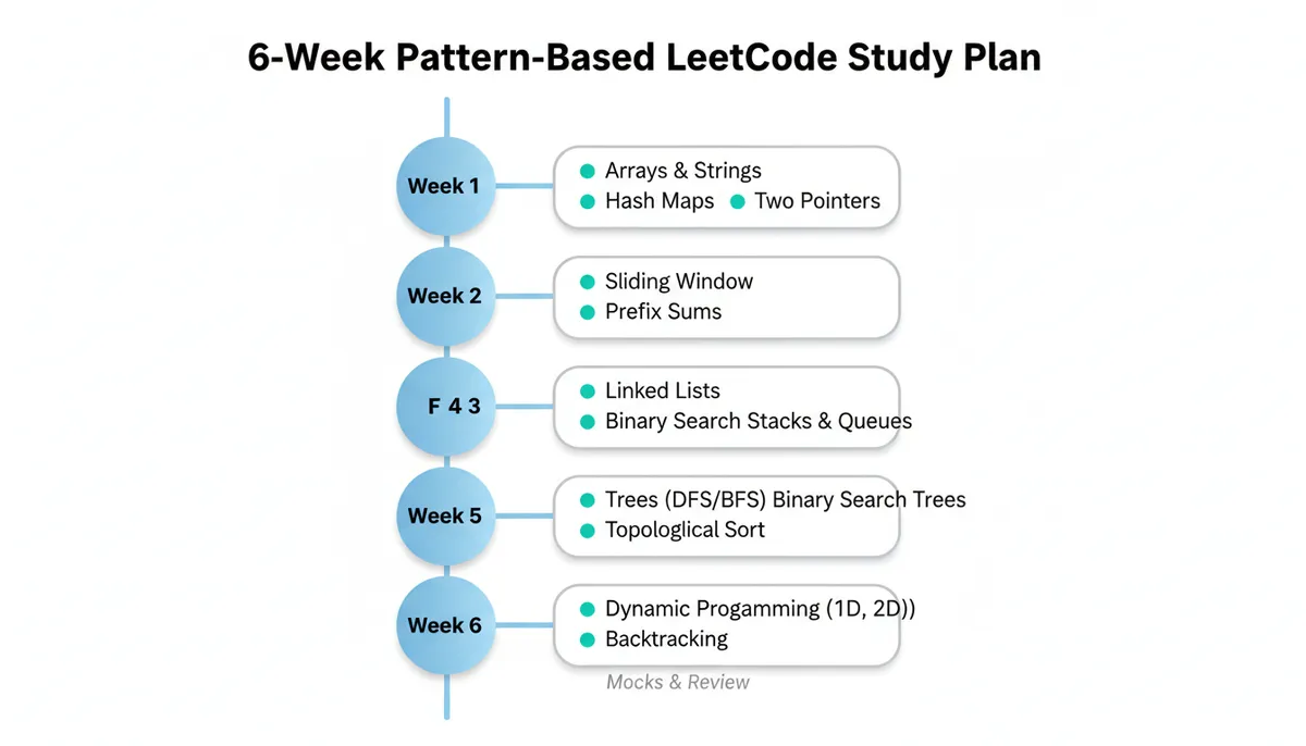 6-Week Pattern-Based LeetCode Study Plan