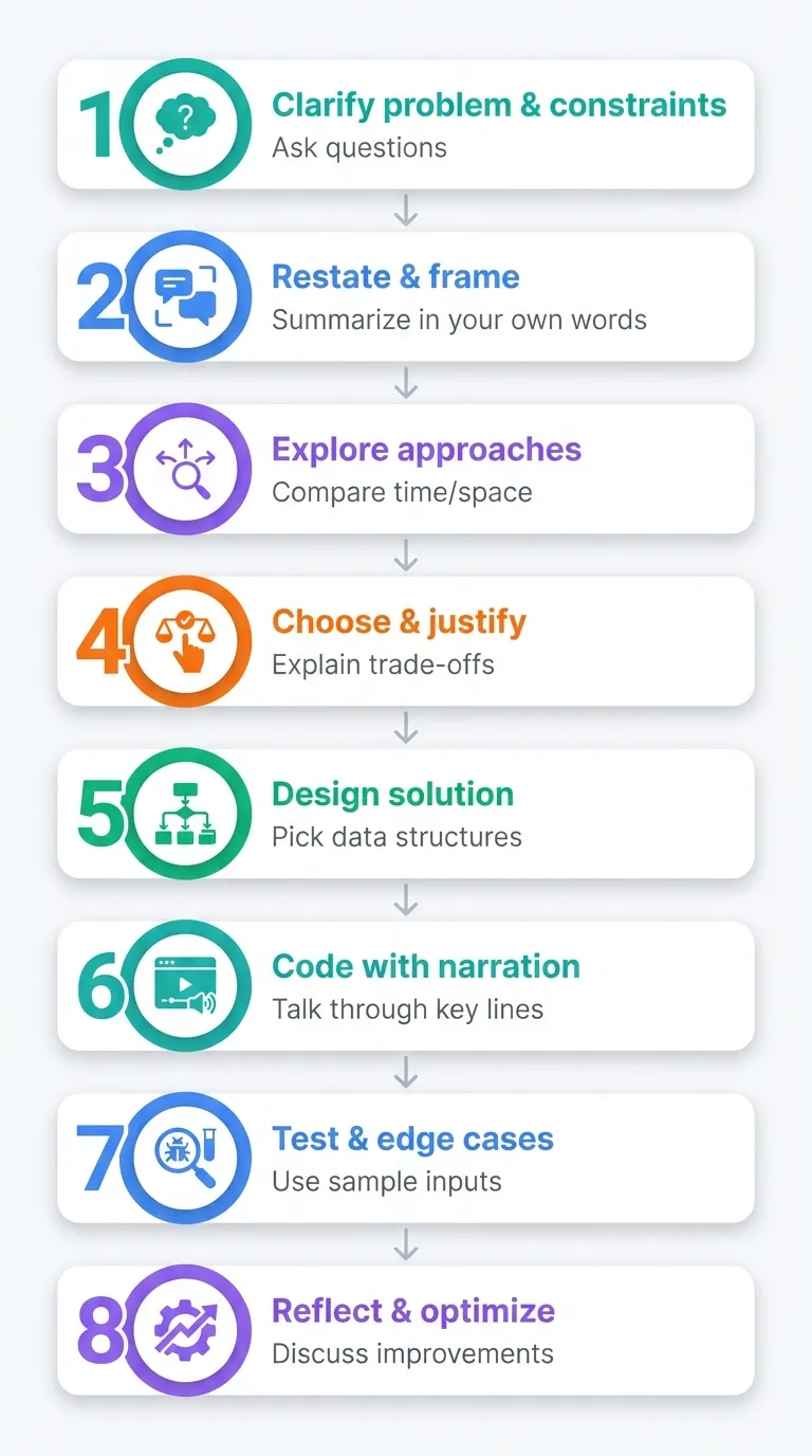Coding Interview Thought Process Flow