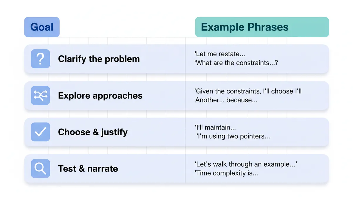 Think Out Loud Phrase Cheat Sheet