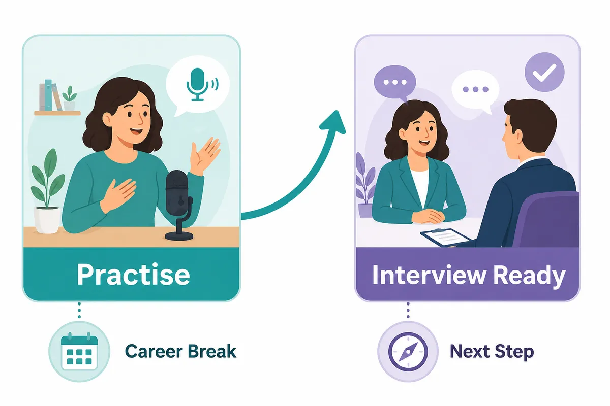 Building confidence before returning to interviews