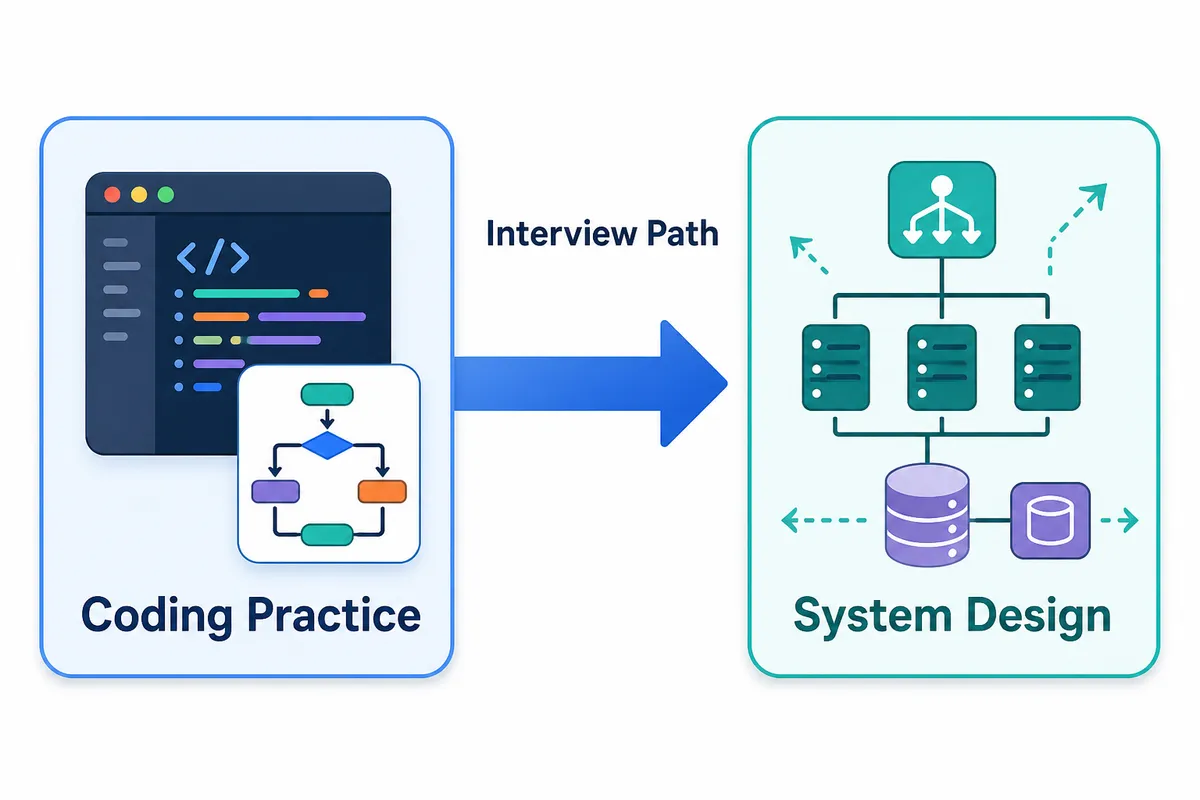 Coding practice and system design preparation in one path