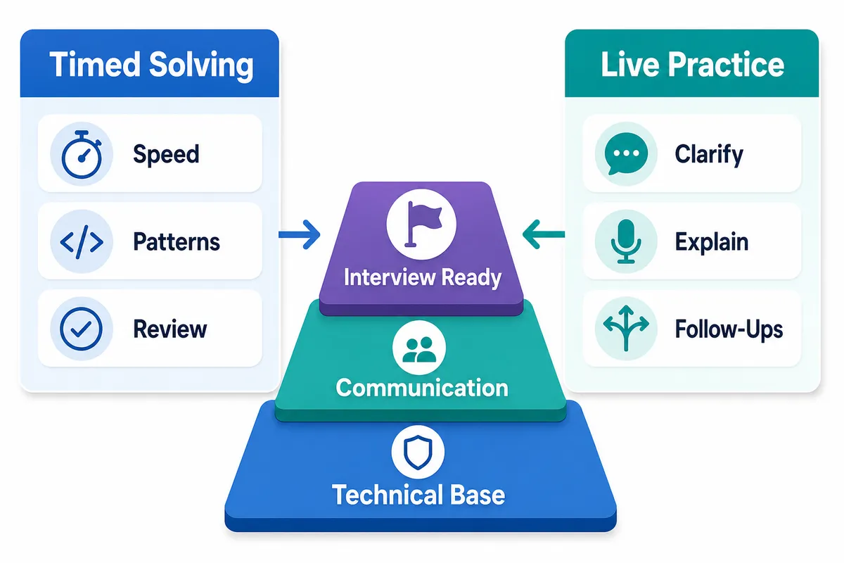 Timed solving is one layer of interview readiness
