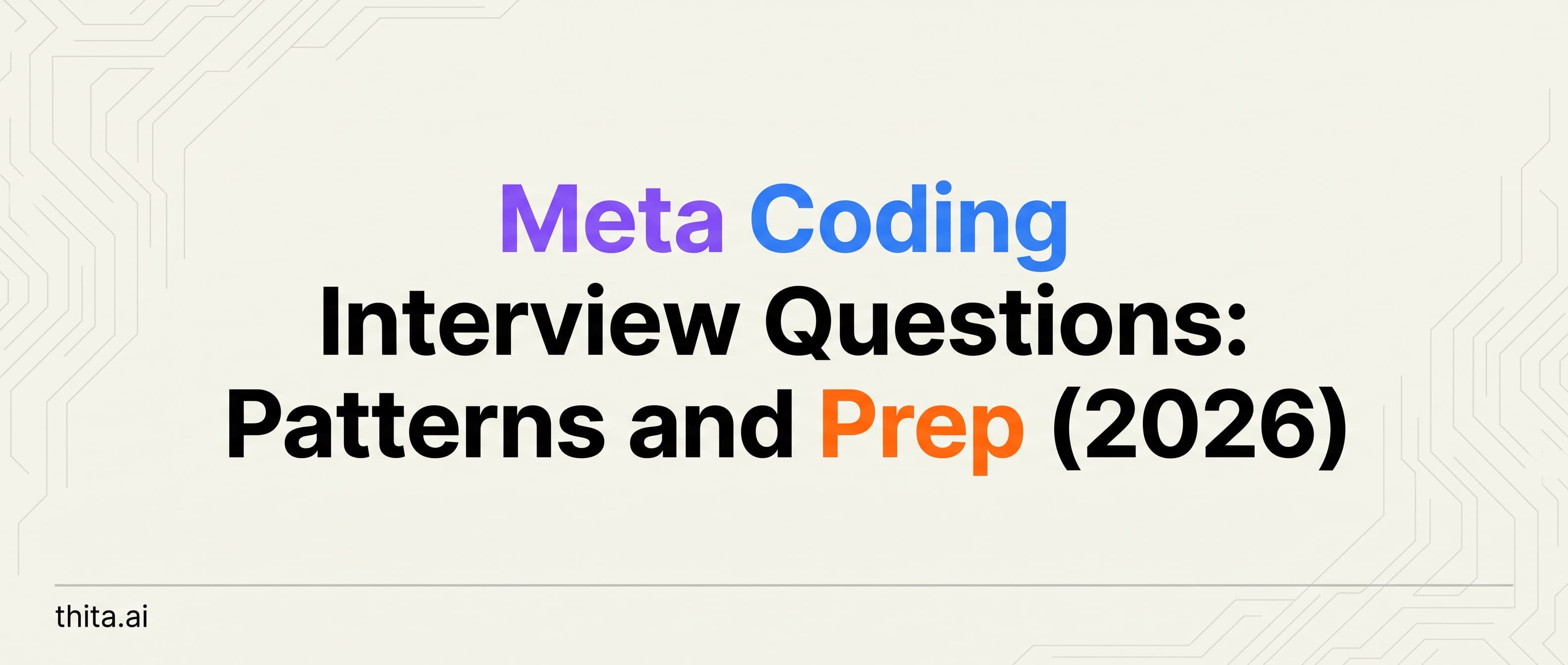 Meta Coding Interview Questions: Patterns and Prep (2026)