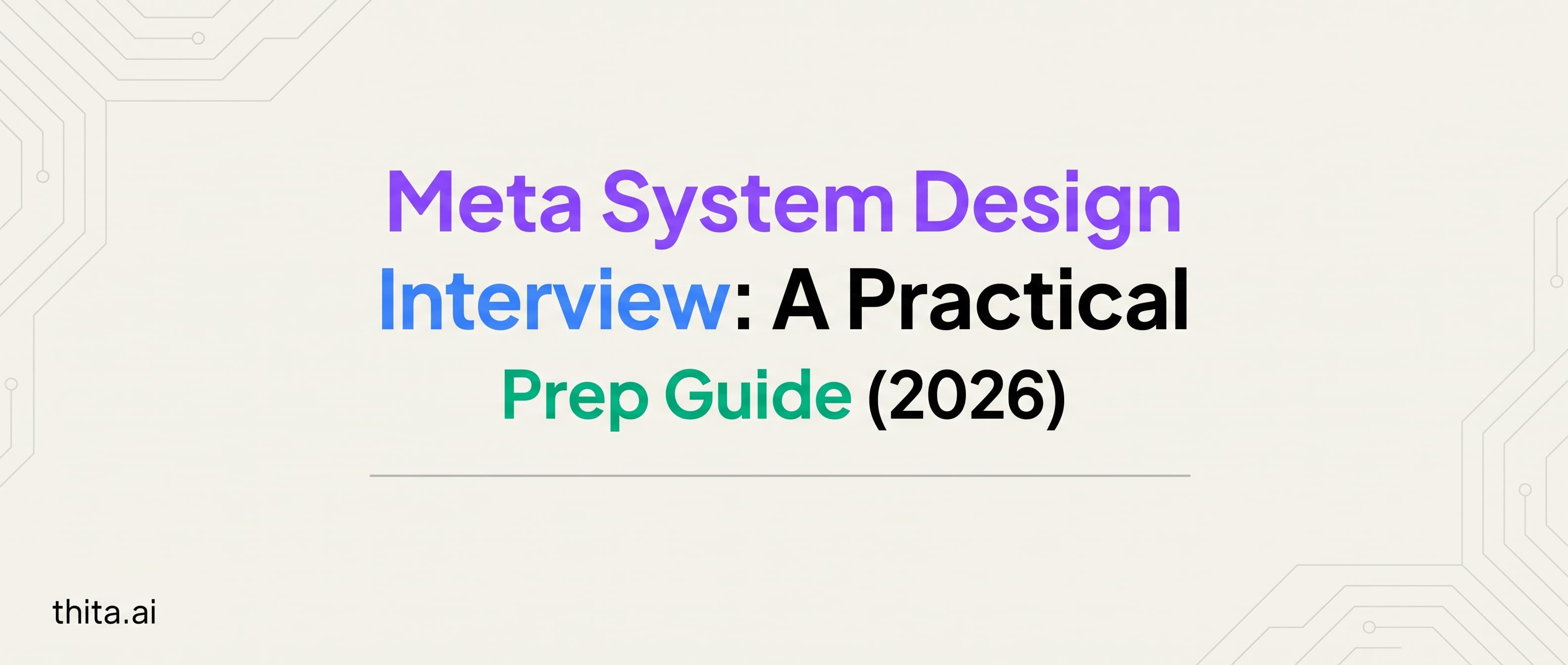 Meta System Design Interview: A Practical Prep Guide (2026)