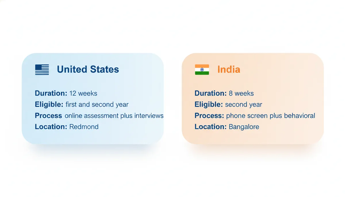 Microsoft Explore: US vs India at a Glance