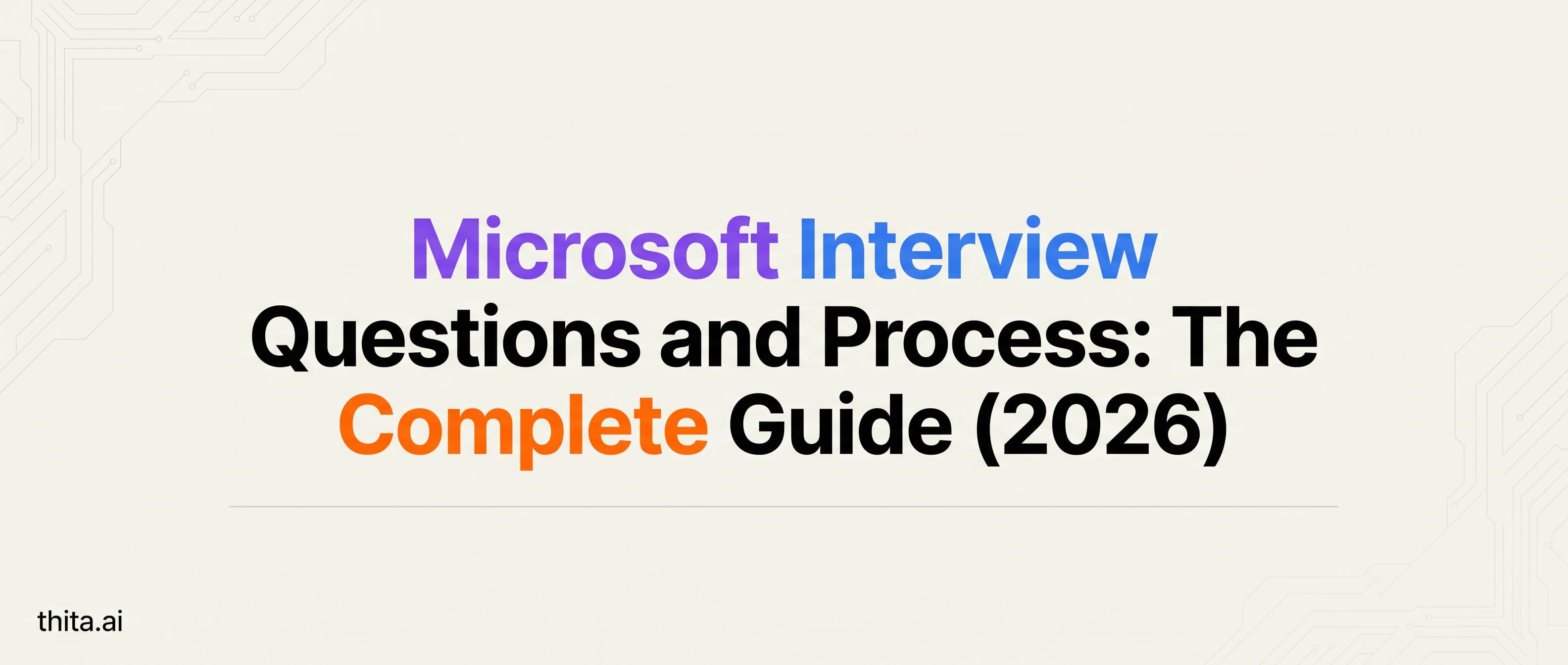 Microsoft Interview Questions and Process: The Complete Guide (2026)