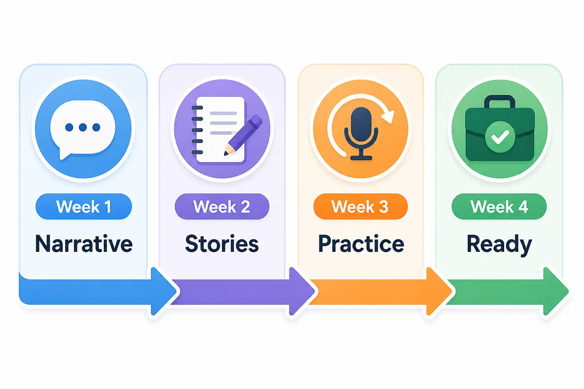 A four-week plan for rebuilding interview confidence