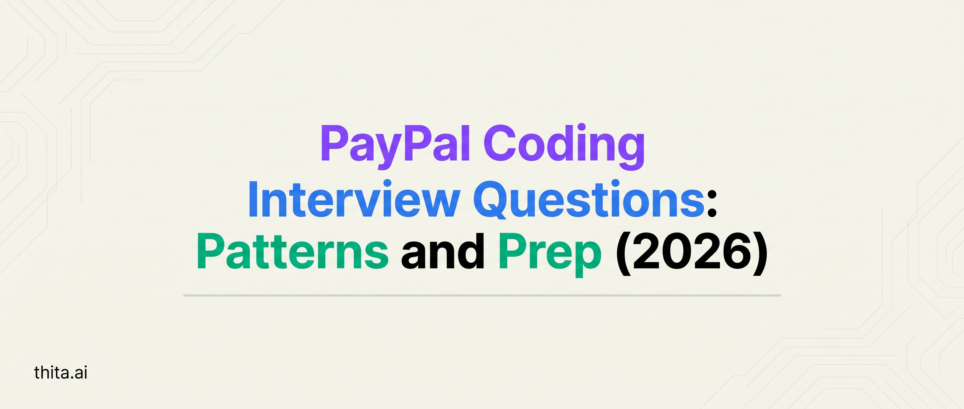 PayPal Coding Interview Questions: Patterns and Prep (2026)