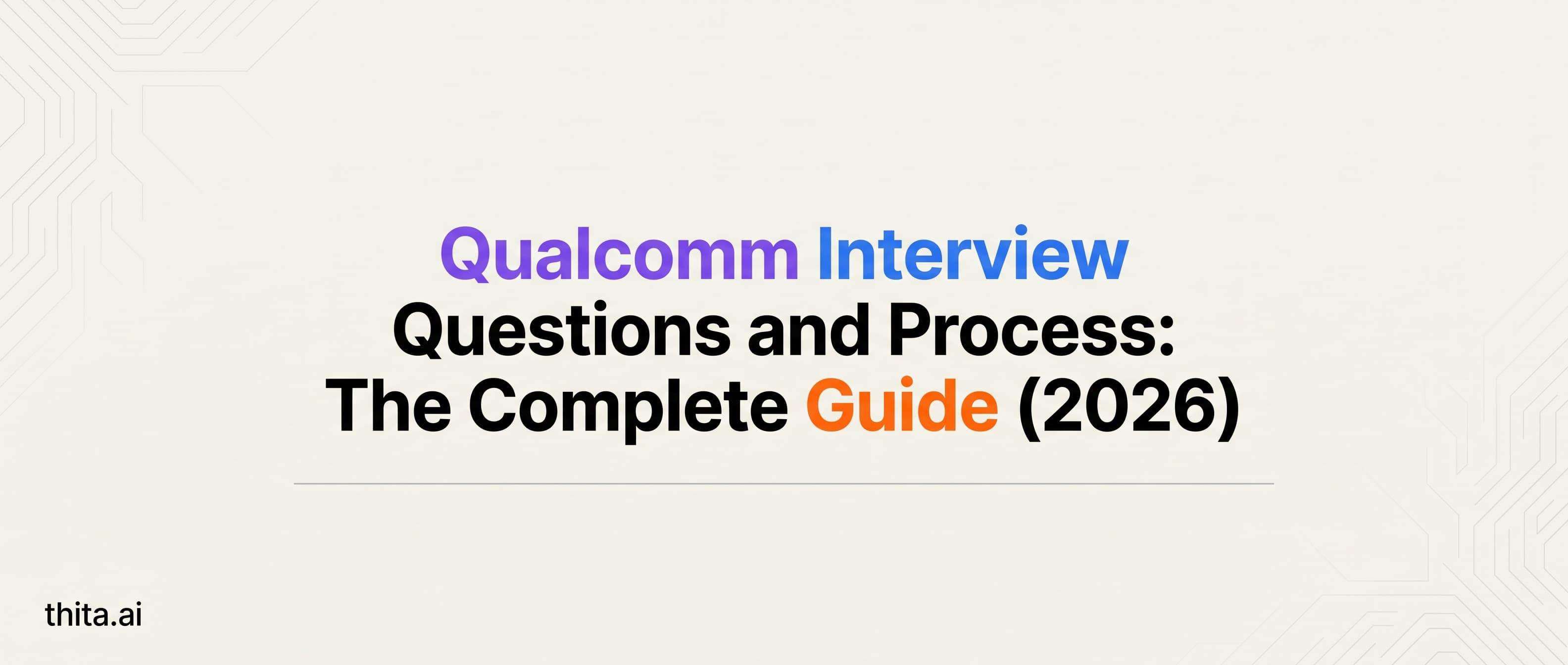 Qualcomm Interview Questions and Process: The Complete Guide (2026)