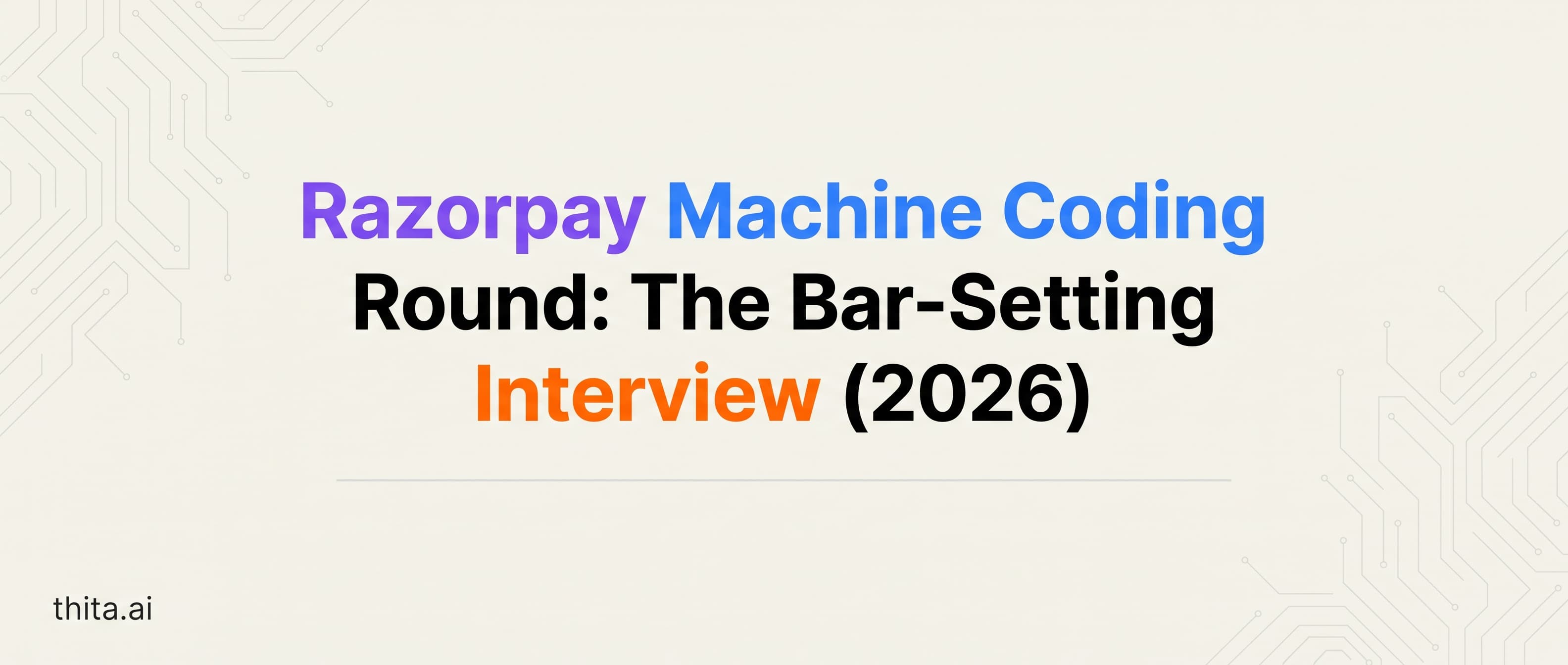 Razorpay Machine Coding Round: The Bar-Setting Interview (2026)