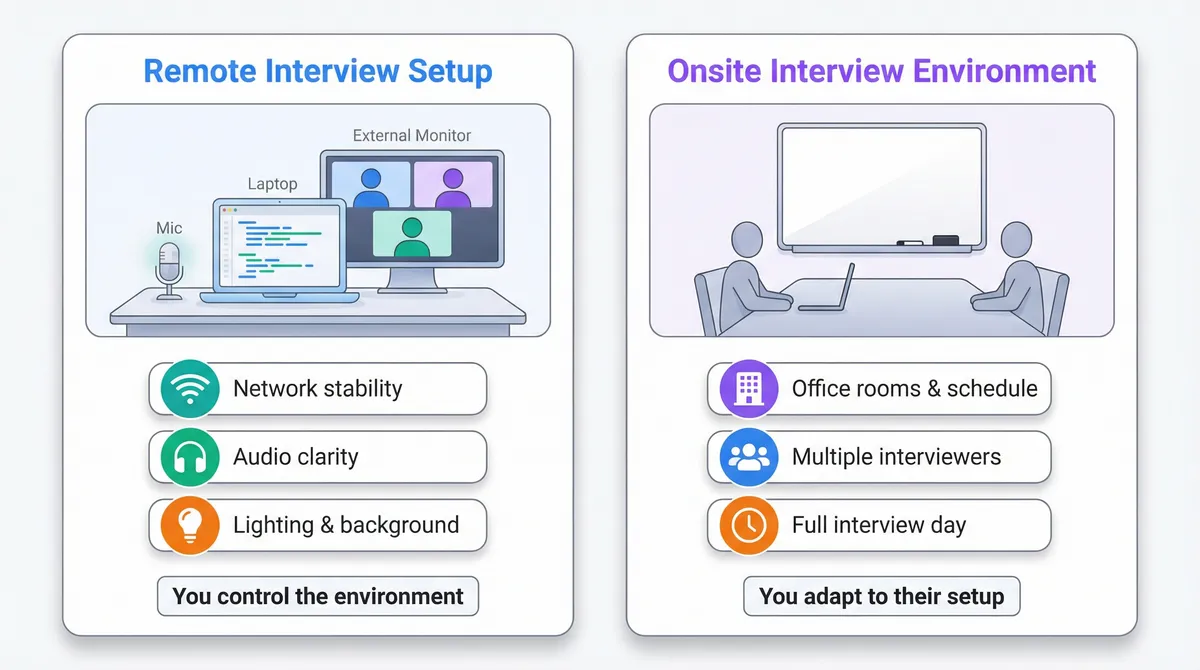 Remote vs Onsite Interview Environments