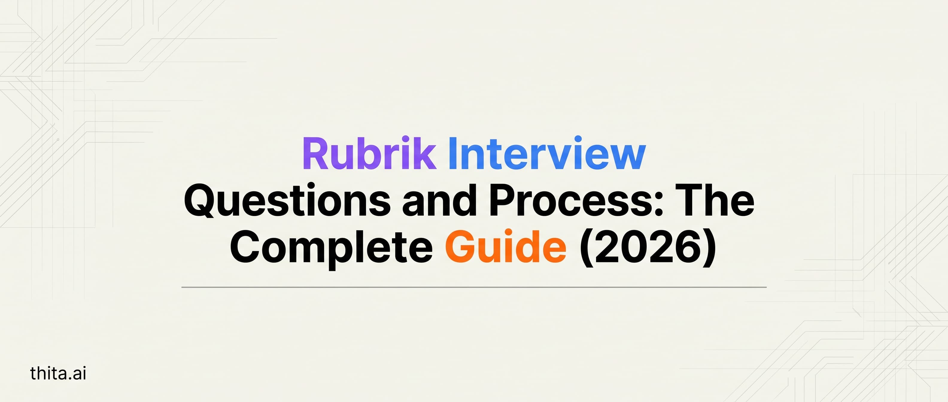 Rubrik Interview Questions and Process: The Complete Guide (2026)
