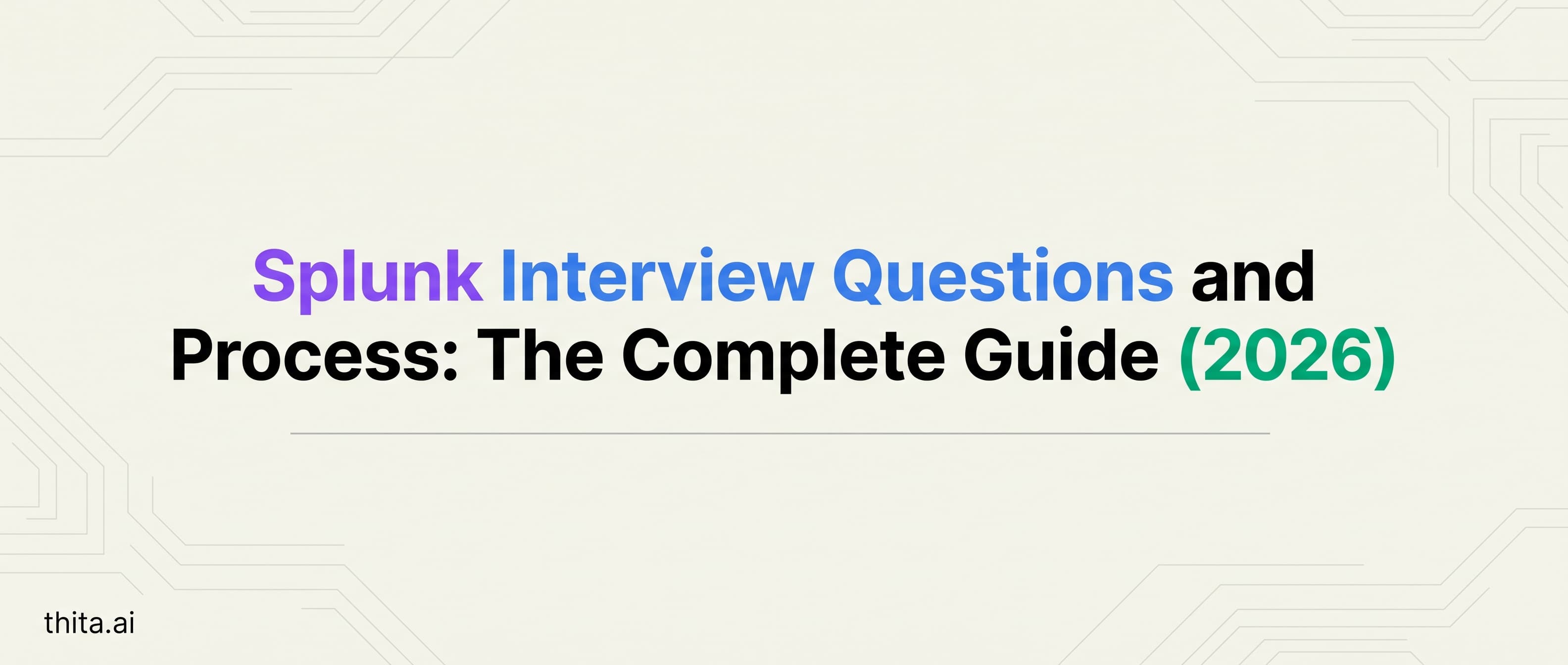 Splunk Interview Questions and Process: The Complete Guide (2026)
