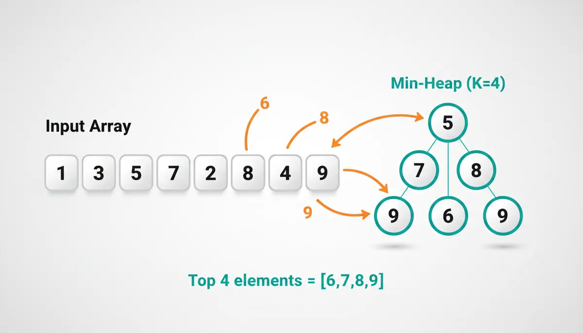 Using a Min-Heap for Top K Elements