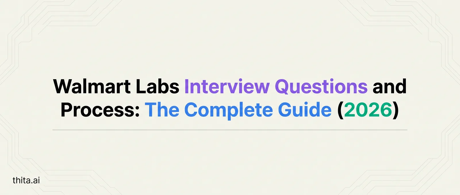 Walmart Labs Interview Questions and Process: The Complete Guide (2026)