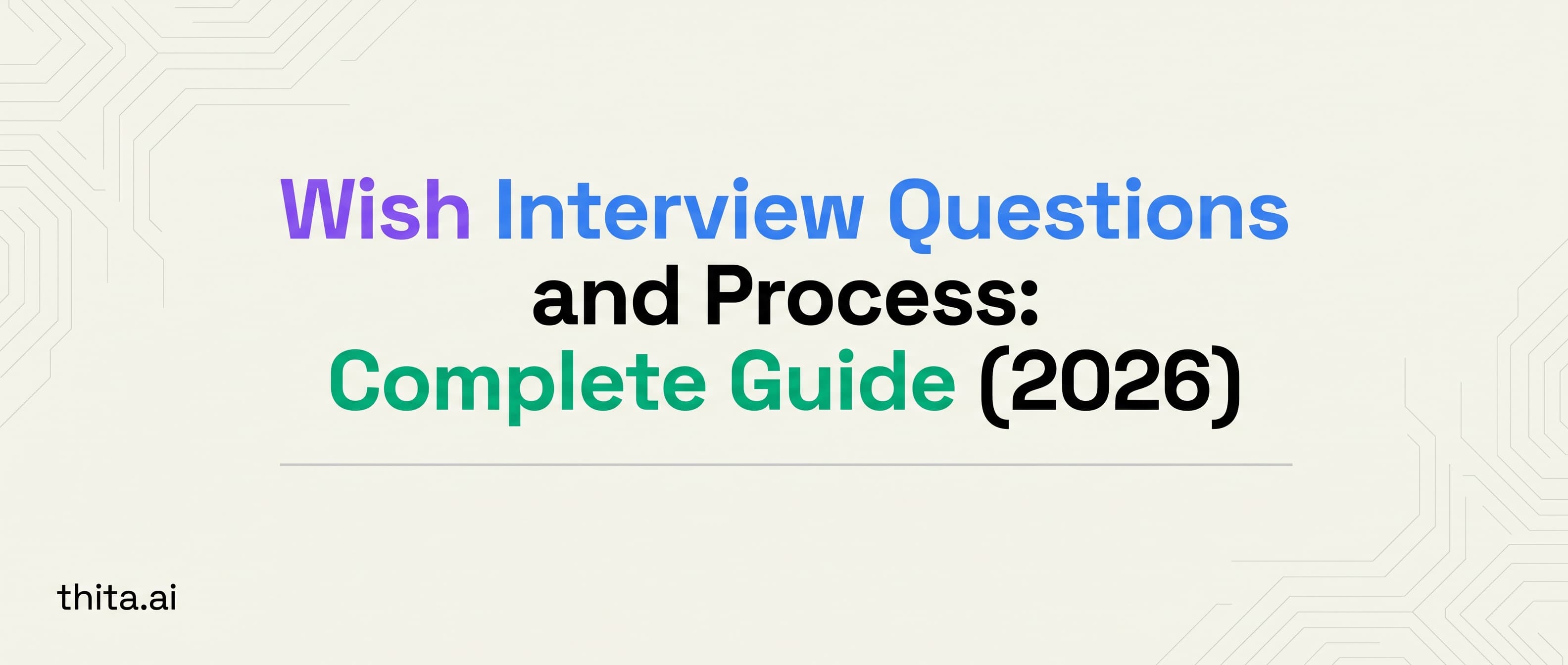 Wish Interview Questions and Process: Complete Guide (2026)