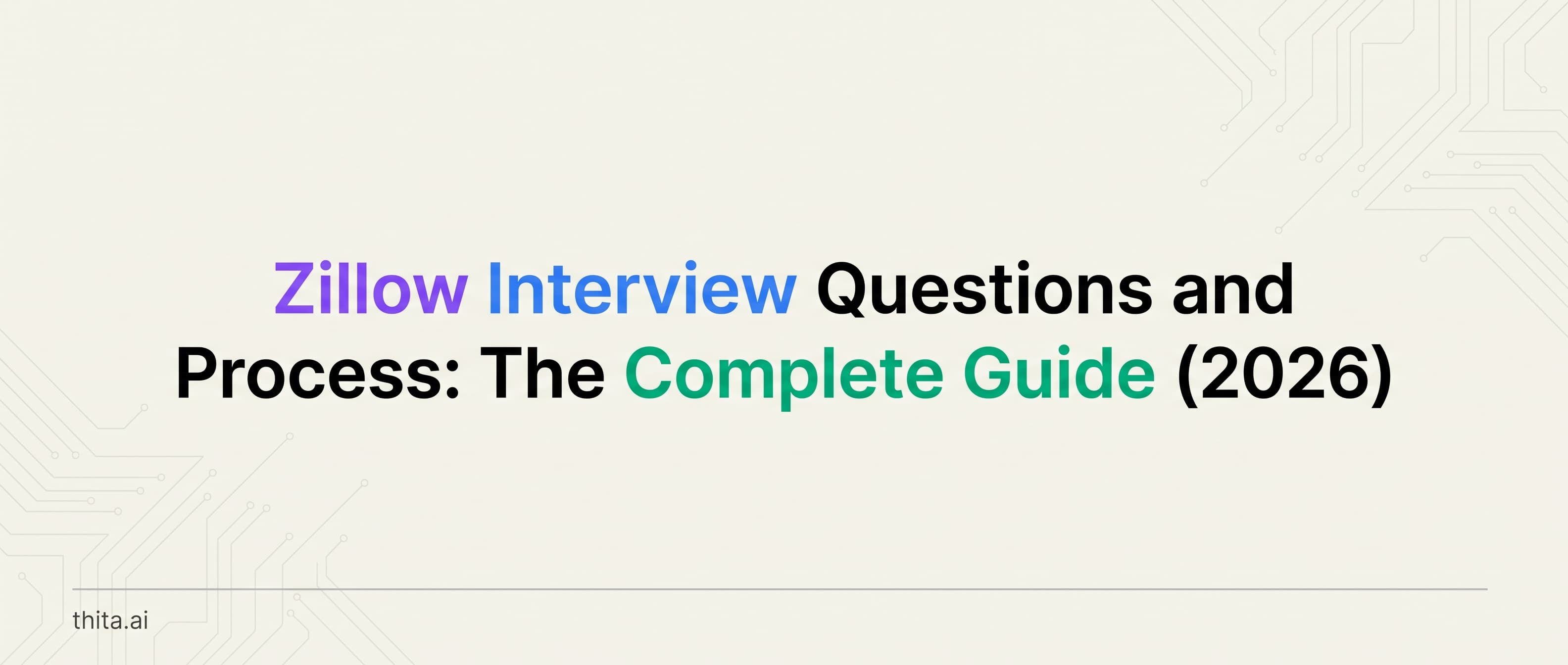 Zillow Interview Questions and Process: The Complete Guide (2026)