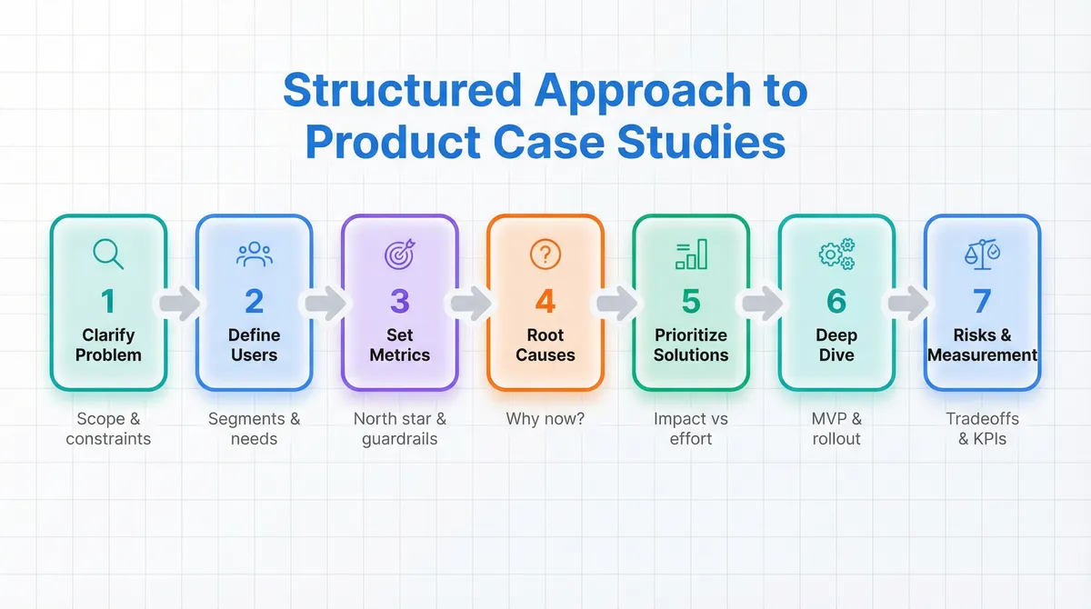 End-to-End PM Case Study Flow