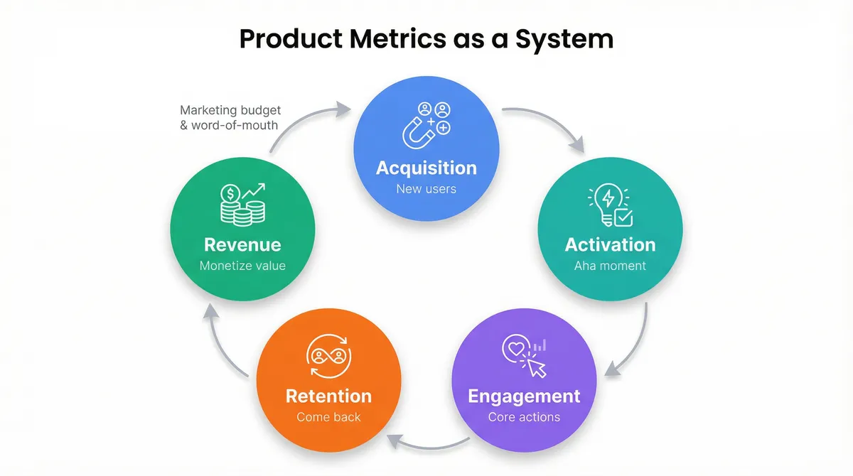 Product Metrics System as Feedback Loops