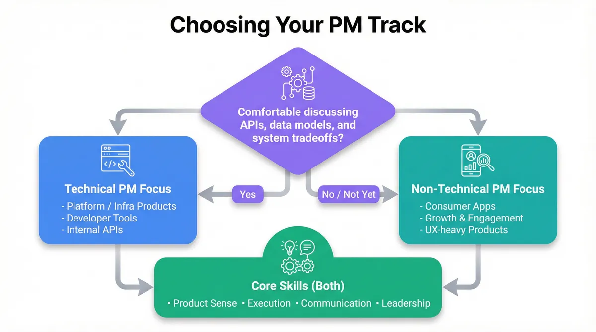 Choosing Technical vs Non-Technical PM Track