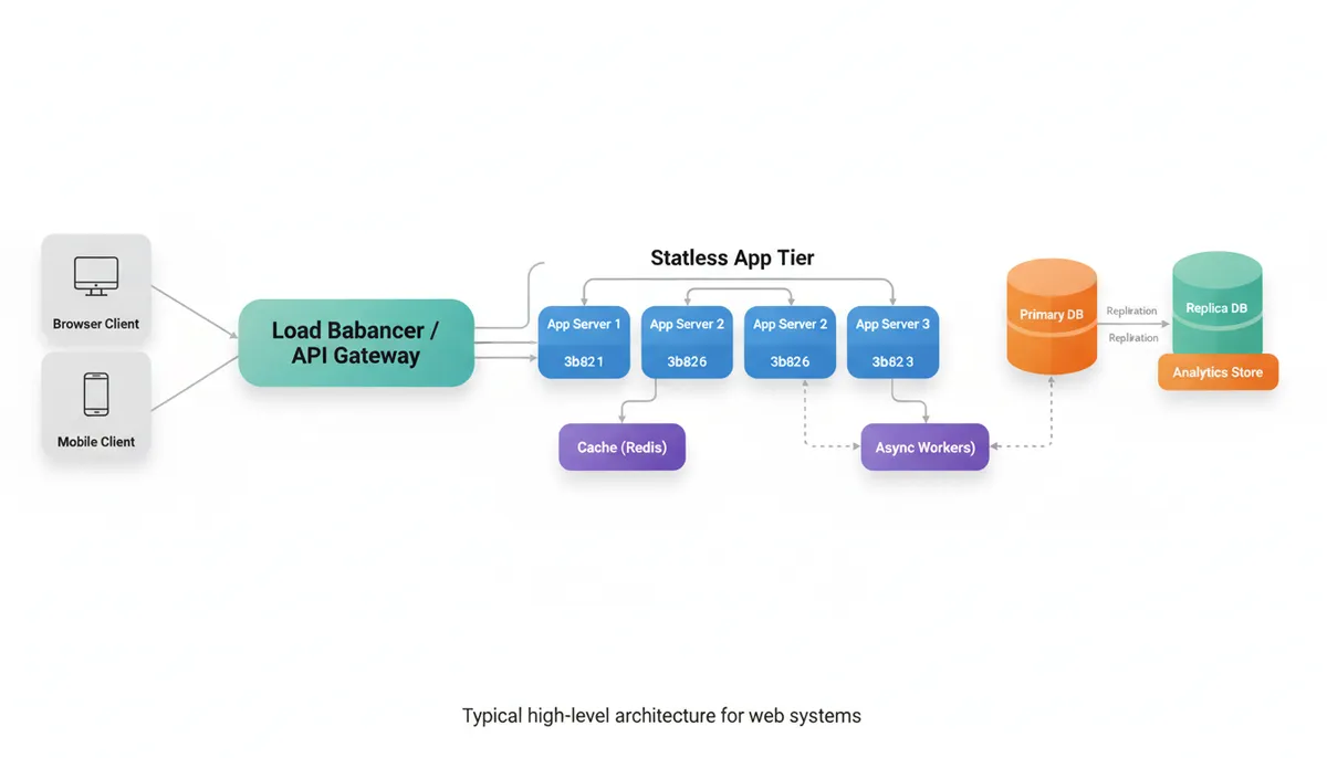 High-Level Web System Architecture
