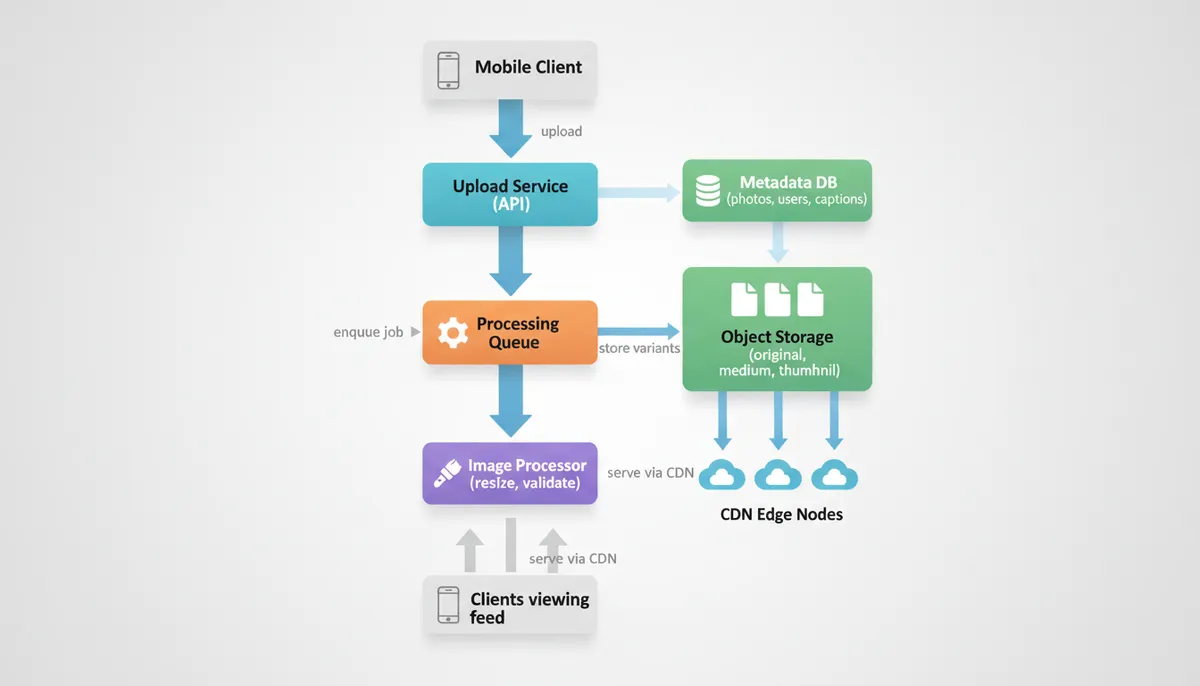 Photo Sharing Data Flow