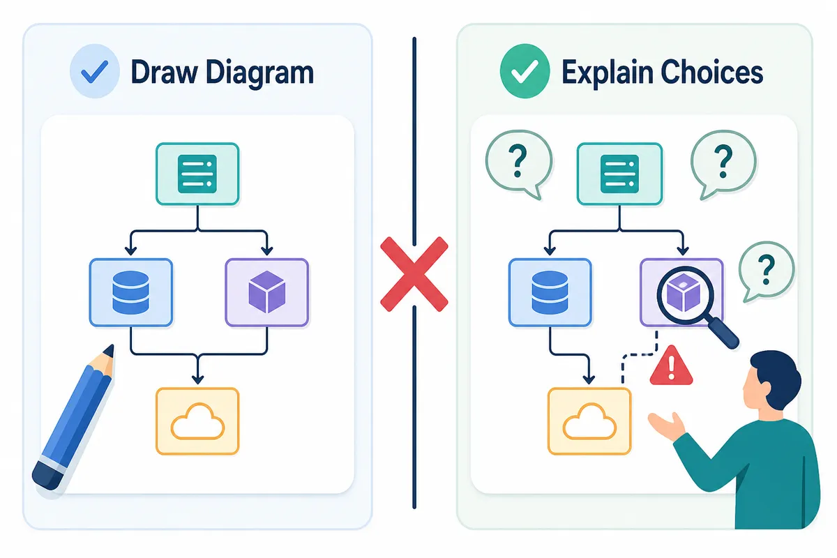 A diagram canvas is not the same as architecture evaluation